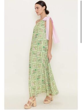 Fore One Shoulder Floral Maxi Dress